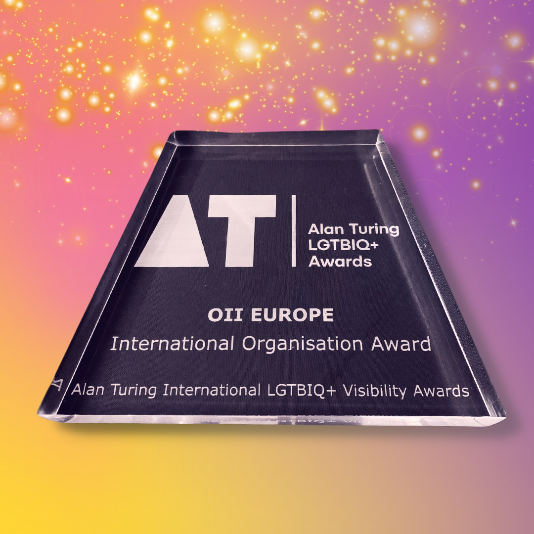 OII Europe receives the 2023 Alan Turing LGBTIQ+ Award