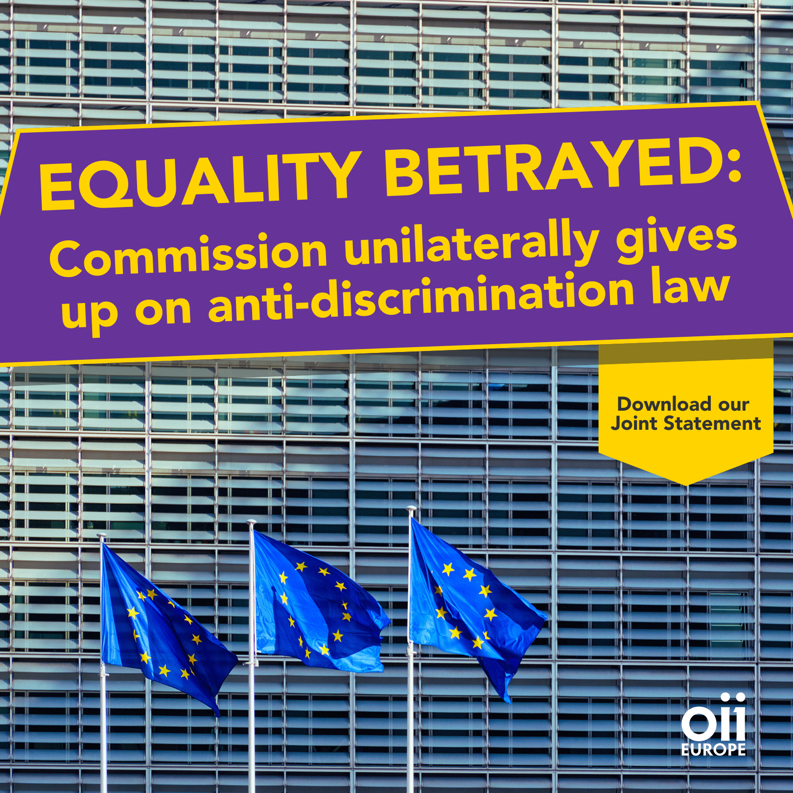 Equality betrayed: Commission unilaterally gives up on anti-discrimination law