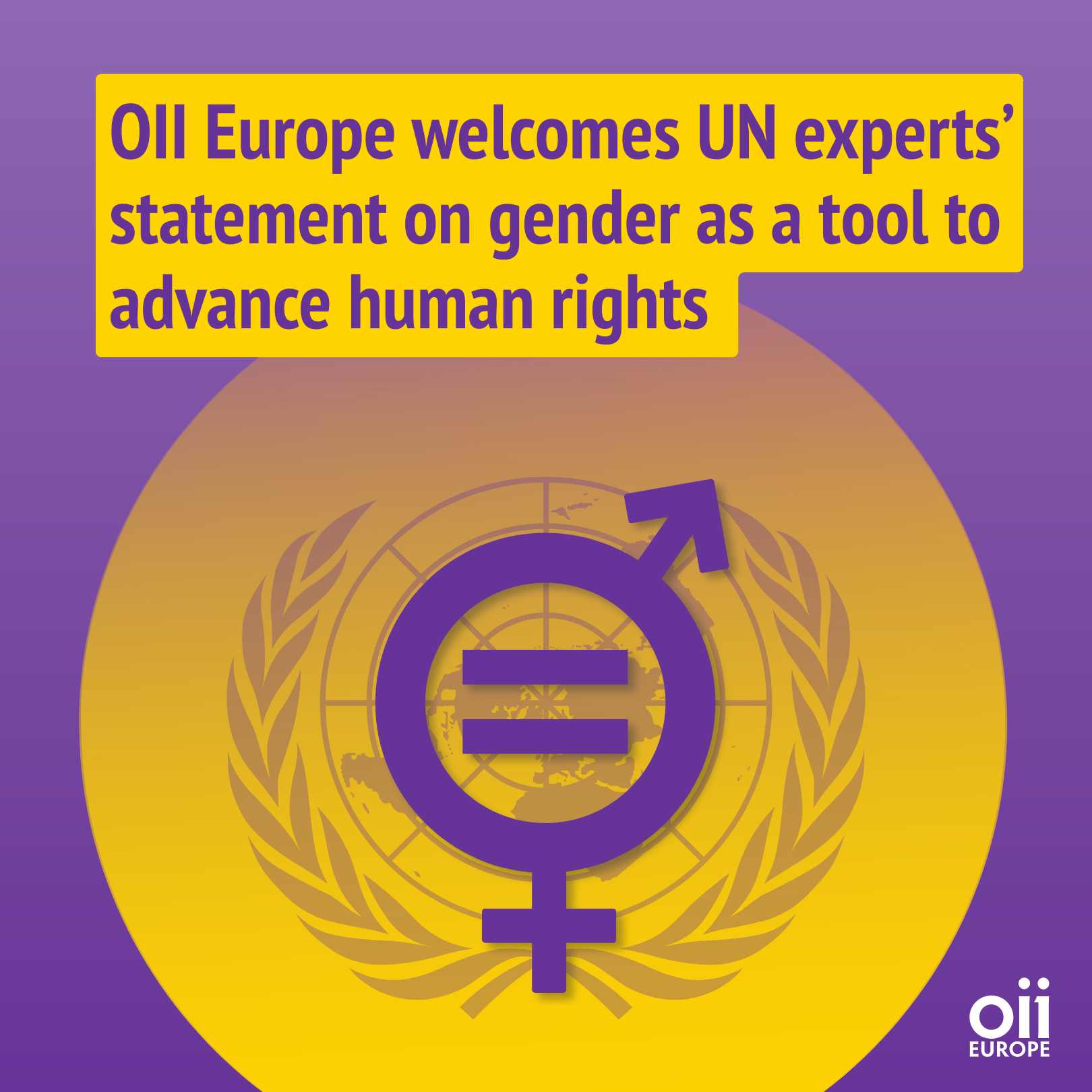 OII Europe welcomes UN experts’ statement on gender as a tool to advance human rights